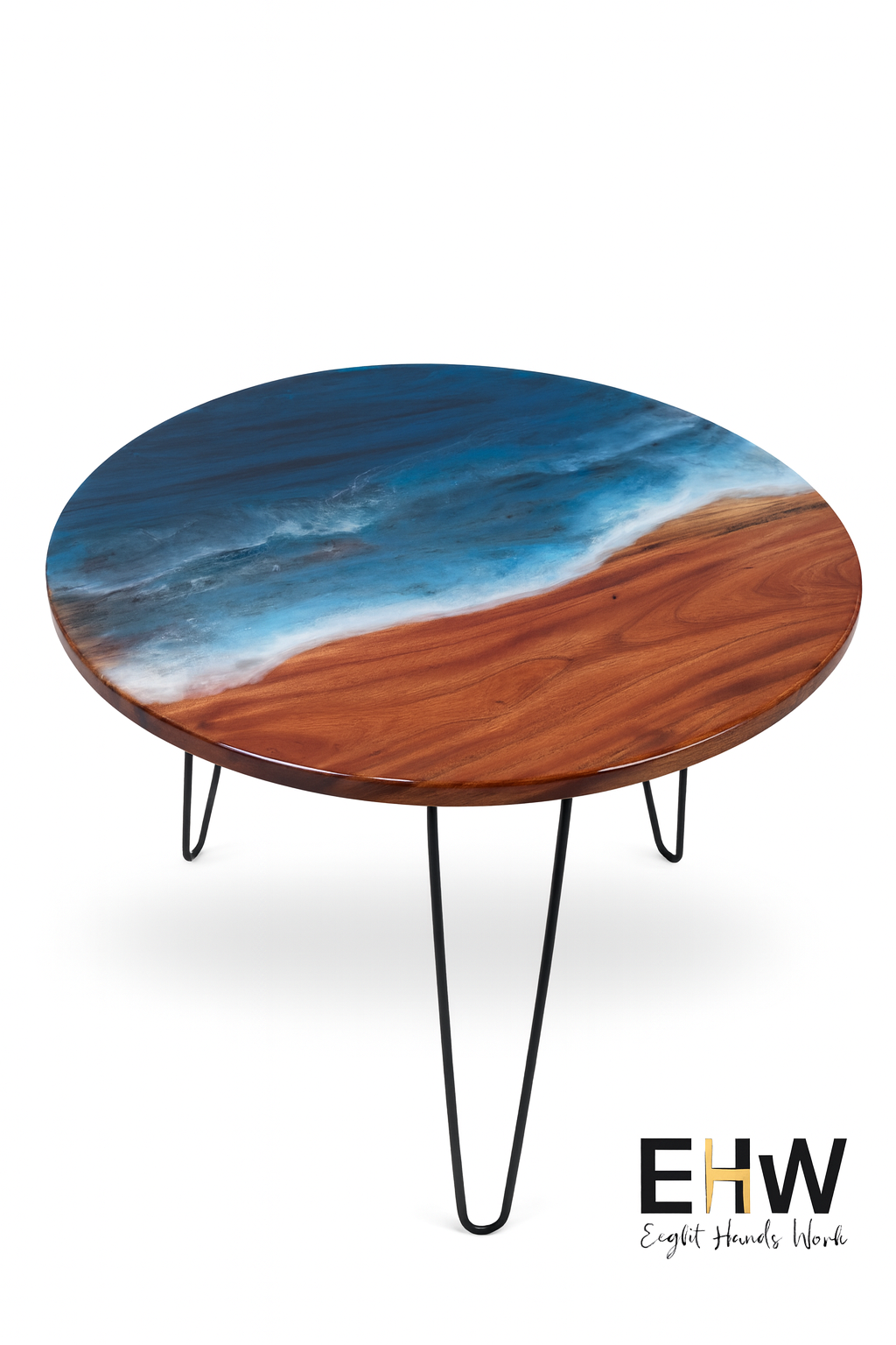 Epoxy Ocean beach coffee Table