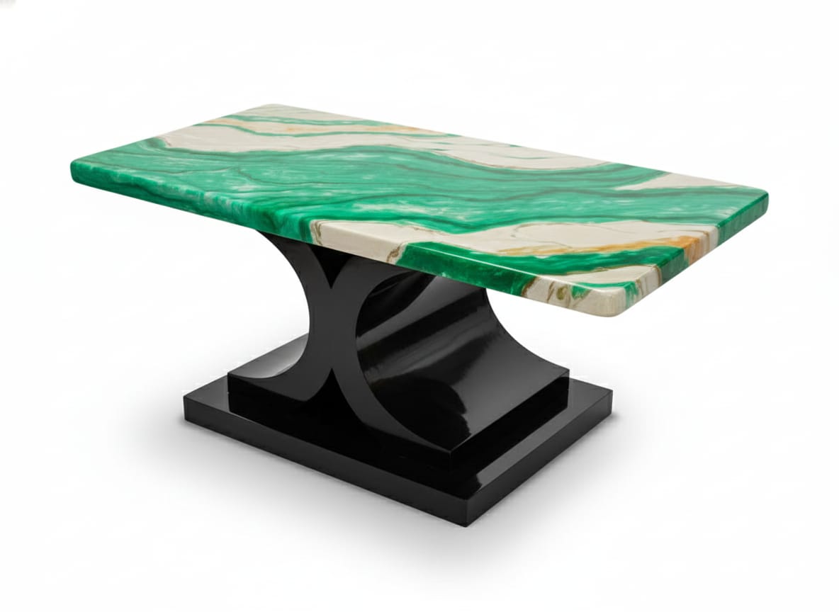 Epoxy texture art center Table