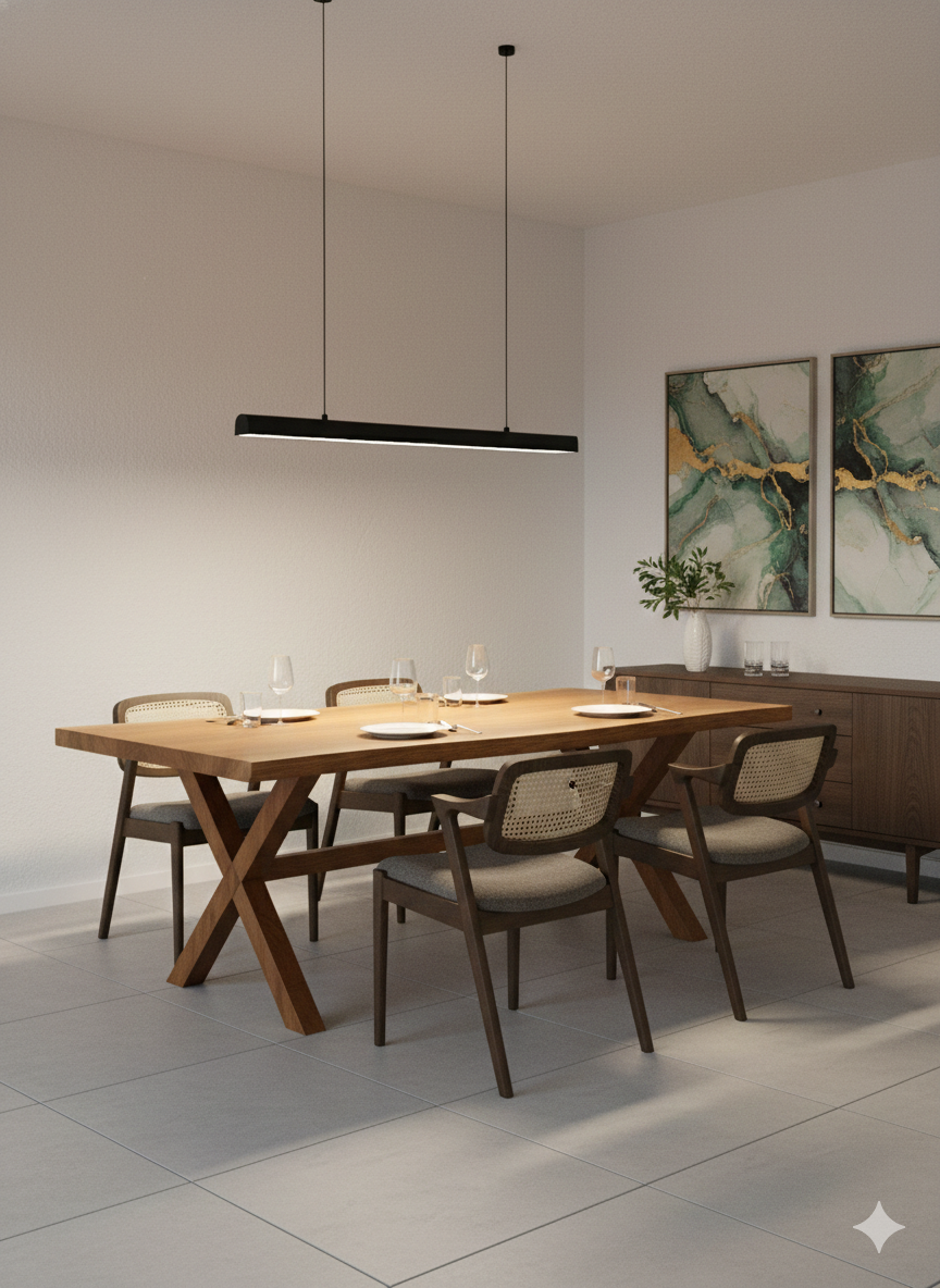 Live edge Dinning set (4 seater)